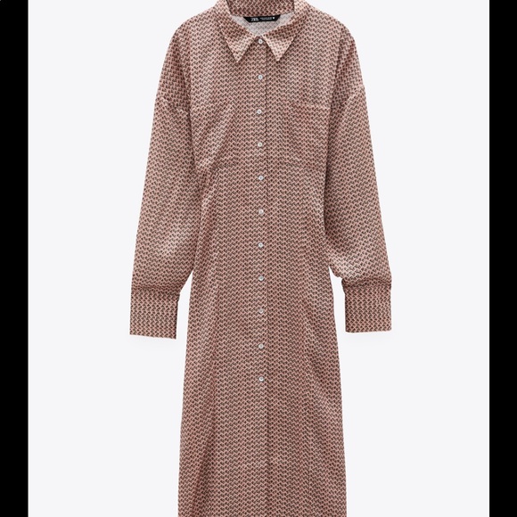 Printed shirt dress - Picture 2 of 9